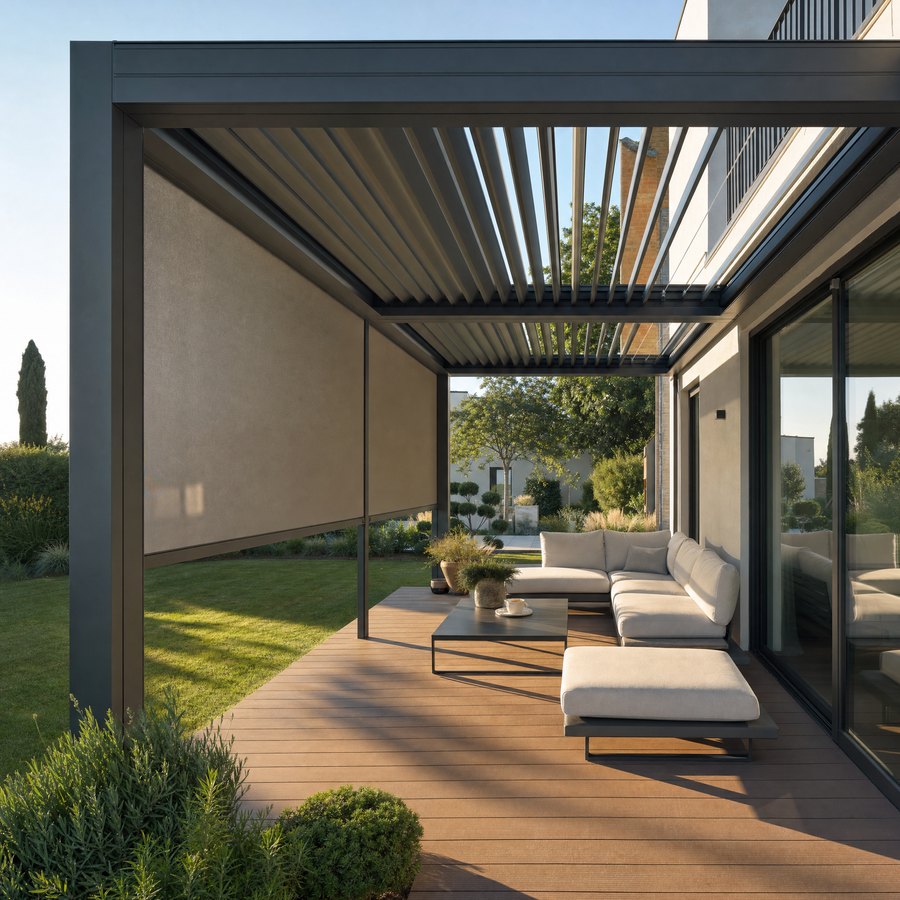 Pergola oldalfallal · Keszthely